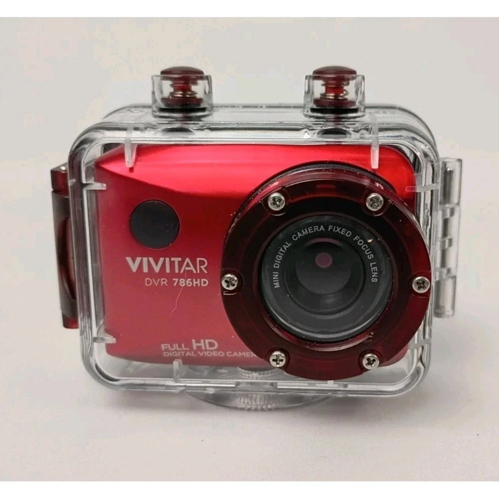 Vivitar DVR 786HD Action Camera DVR 786HD + 512 MB Card and Clear Action Case